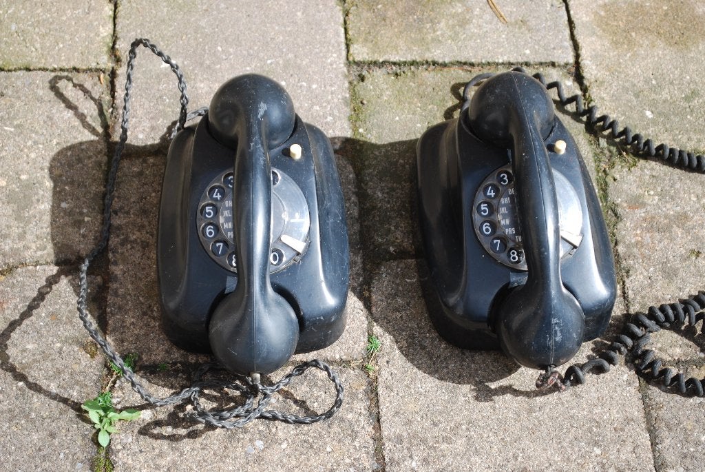 Vintage Bakelieten Telefoon Siemens Fg Tist 282, Gebruikt, Niet van toepassing voor dit vintage product, Met draaischijf, Ophalen of Verzenden
