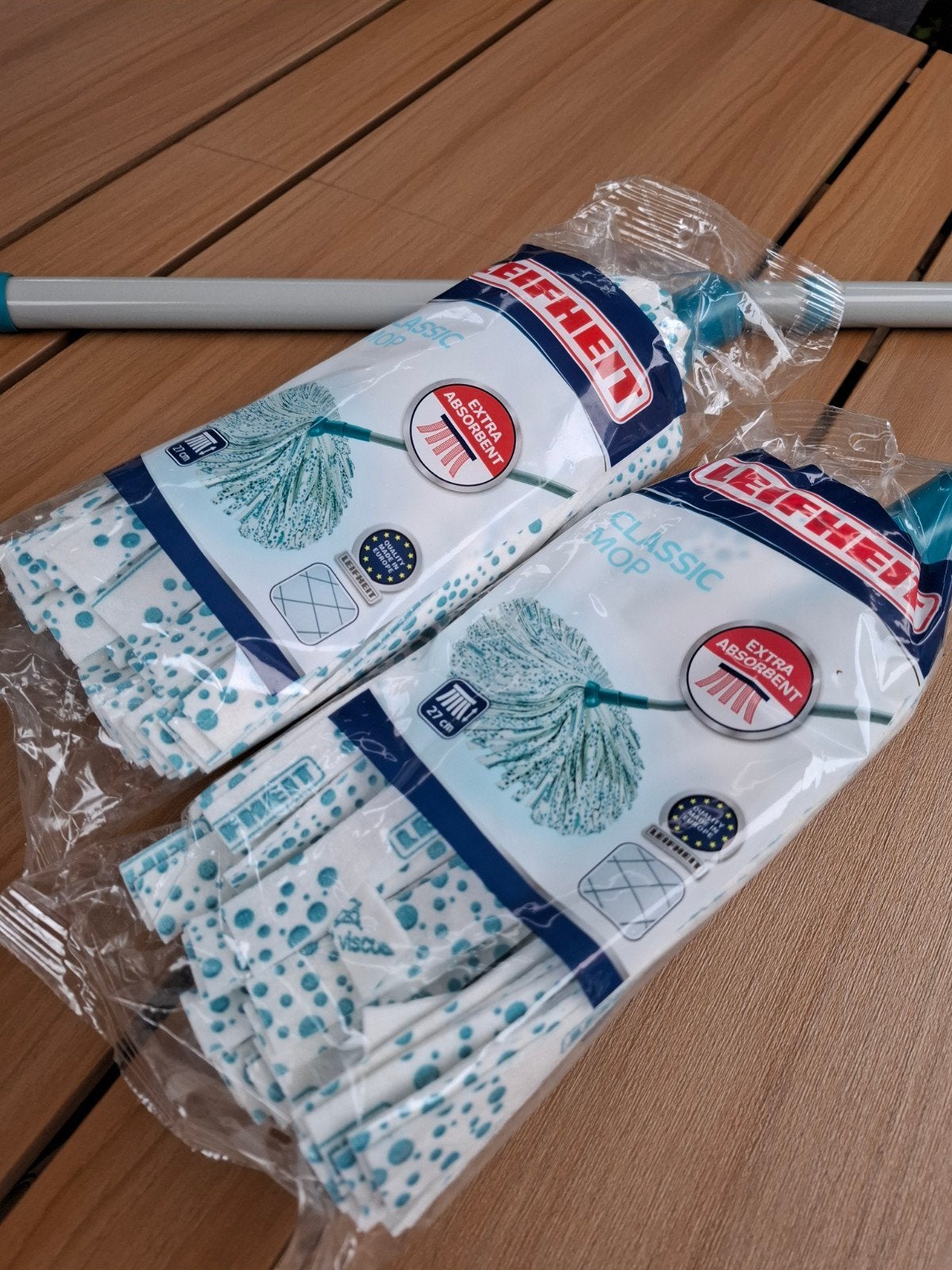 2x Leifheit Classic Mop - Extra Absorberend, Ophalen, Mop of Dweil