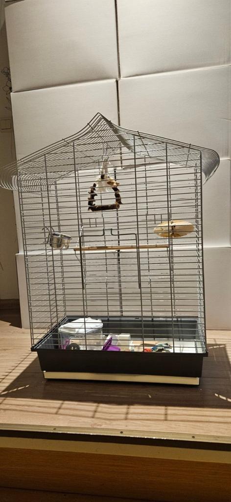 Vogelkooi  bijna nieuw, Dieren en Toebehoren, Ophalen, Zo goed als nieuw, Metaal, Vogelkooi