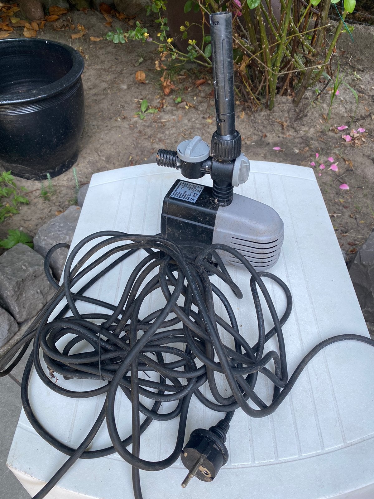 Fonteinpomp / Vijverpomp 3000 L/u – 45W – Werkend, Ophalen, Zo goed als nieuw, Vijverpomp