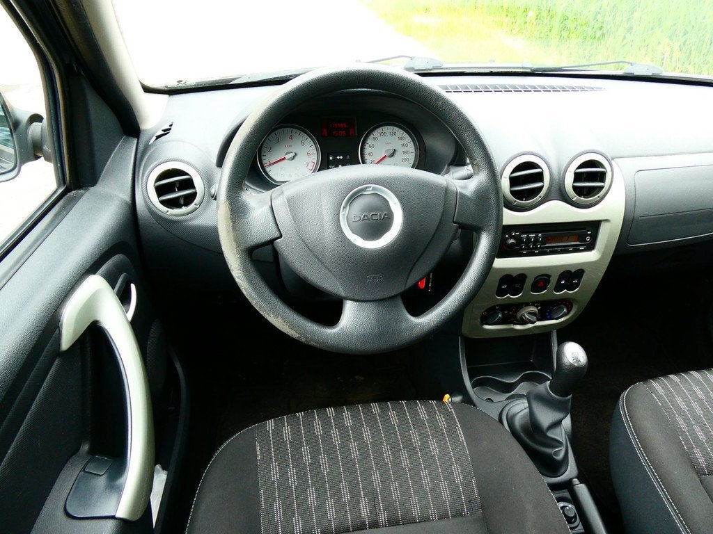 Dacia Sandero 1.2 Blackline 1e eigenaar 5-deurs Airco 119.00, Voorwielaandrijving, Euro 5, Stof, Gebruikt