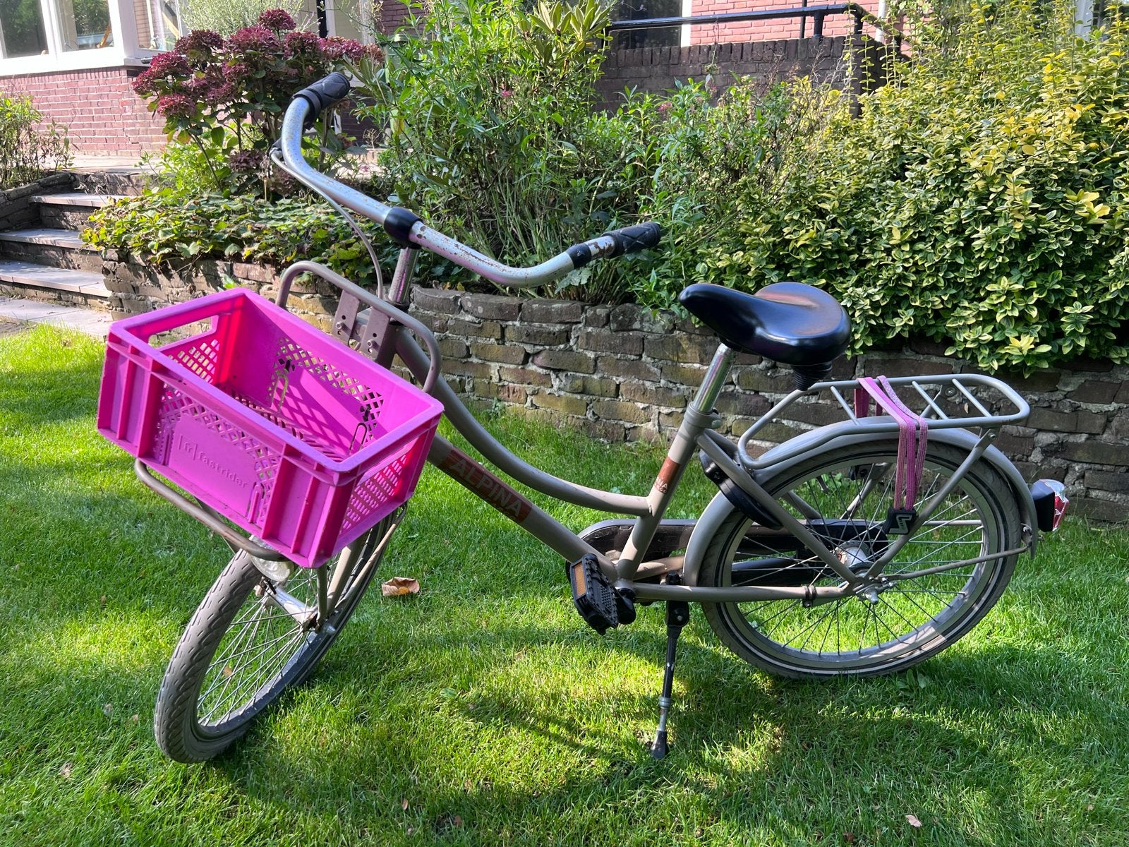 Alpina Cargo Fiets met roze mand, Fietsen en Brommers, Ophalen, Gebruikt, 20 inch