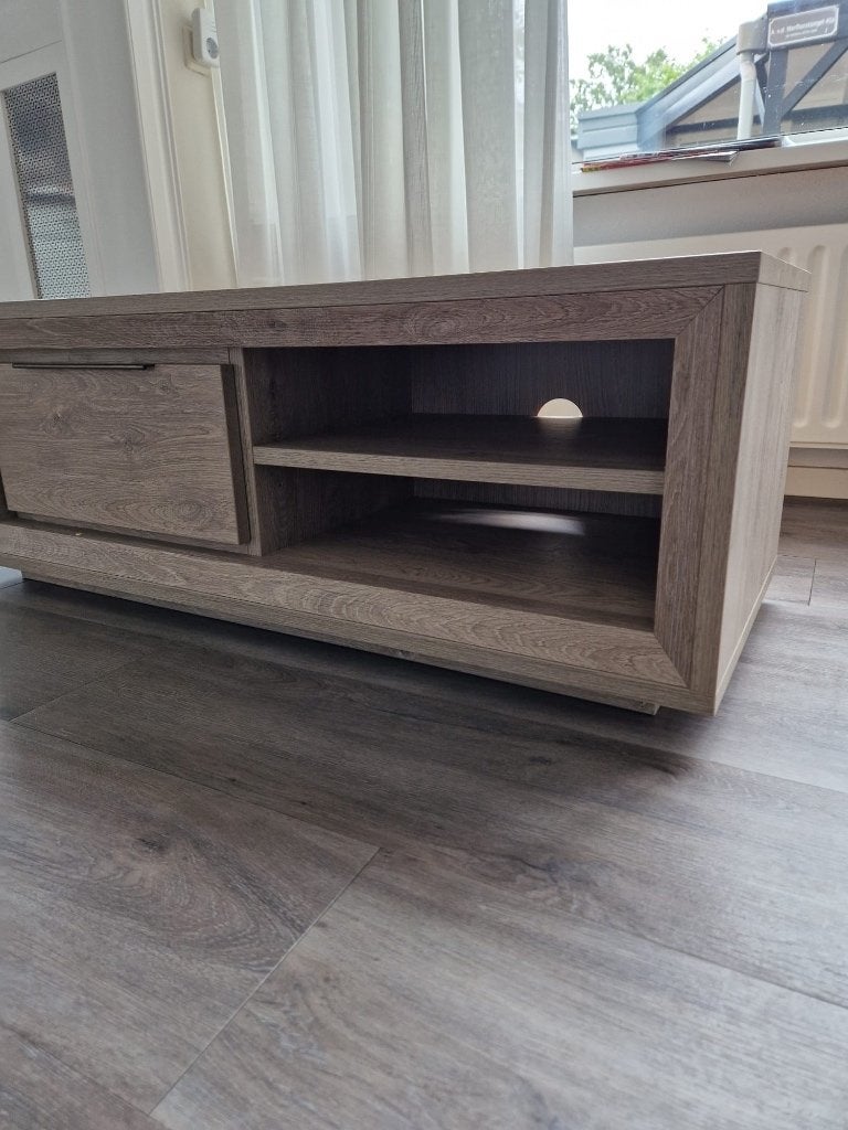 Tv meubel set, Ophalen, Minder dan 50 cm, Gebruikt, Eikenhout