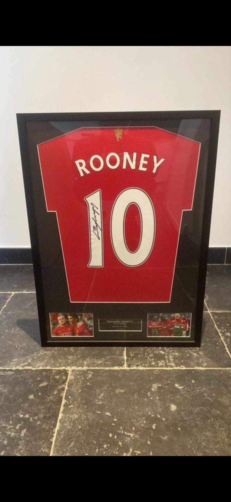Ingelijst gesigneerd Rooney shirt - Manchester United, Ophalen, Zo goed als nieuw, Shirt