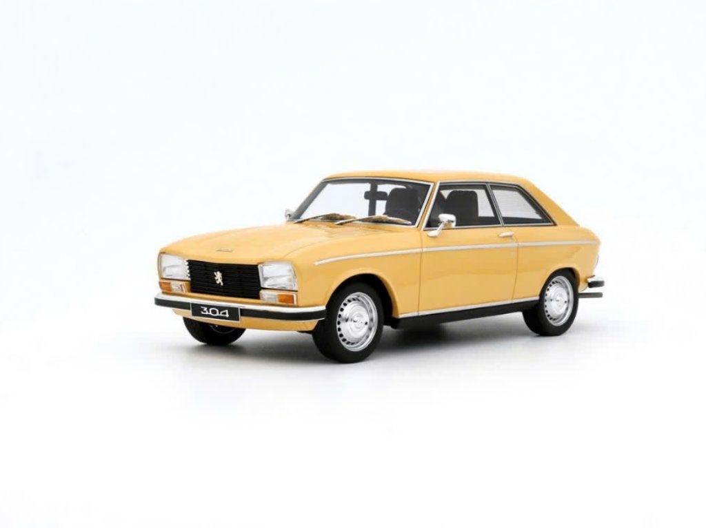Peugeot 304 S Coupe Geel 1972 schaal 1/18 OTTO ref. OT1113, Ophalen of Verzenden, Nieuw, Auto, OttOMobile