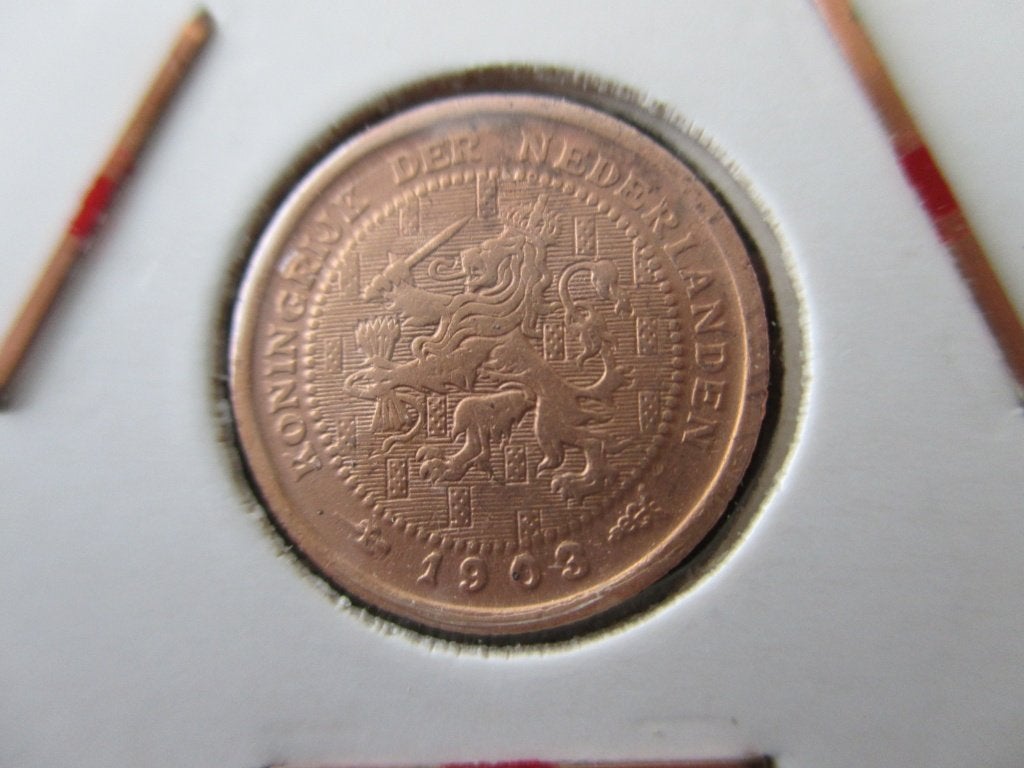 Halve cent 1903, Ophalen of Verzenden, Koningin Wilhelmina, Overige waardes, Losse munt