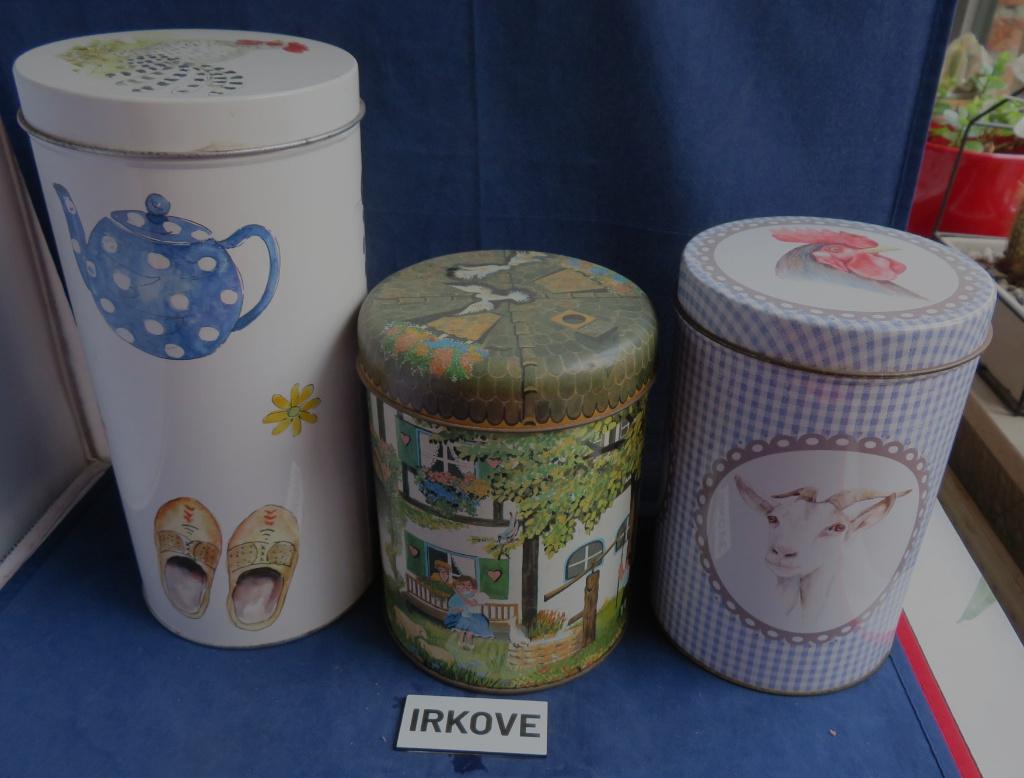 VIER BLIKKEN * HOLLANDS DECOR * Divers *, Verzamelen, Blikken, Verzenden, Zo goed als nieuw, Overige