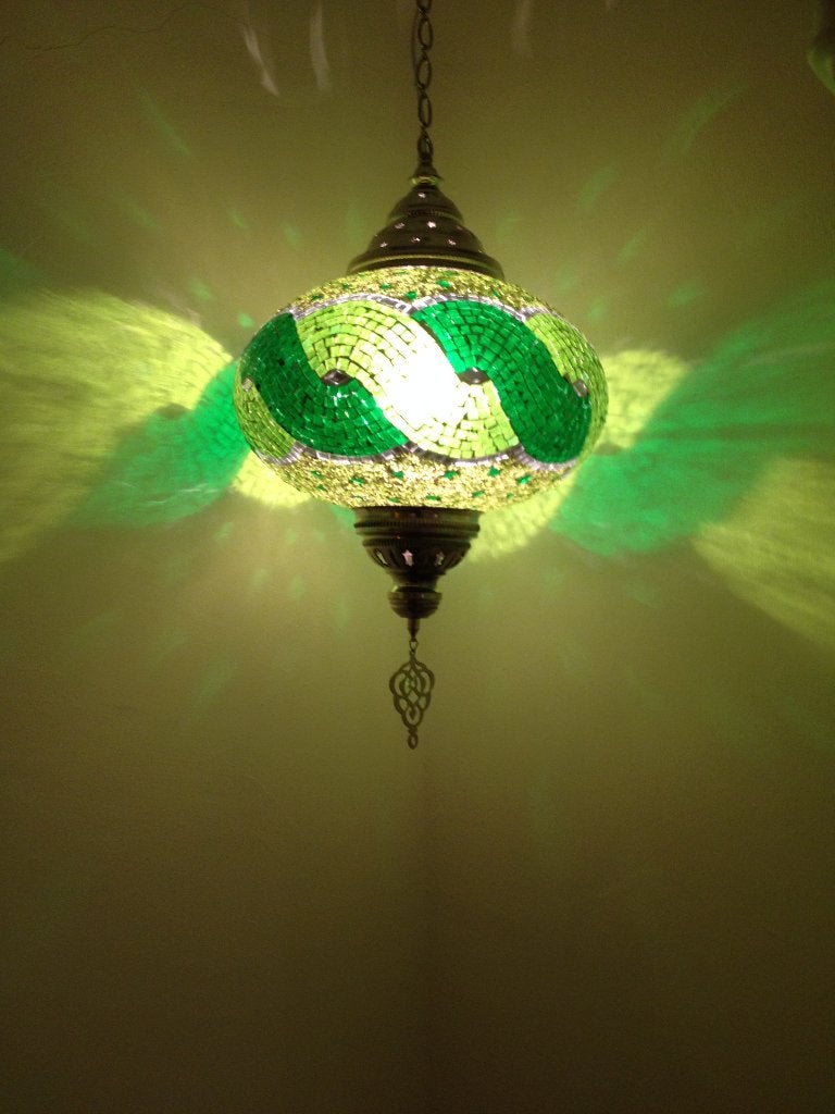 Oosterse Arabische Turkse Boho glasmozaiek hanglamp, Huis en Inrichting, Oosters Arabisch 1001nacht Boho Ibiza Marrakech Marokkaans Turks