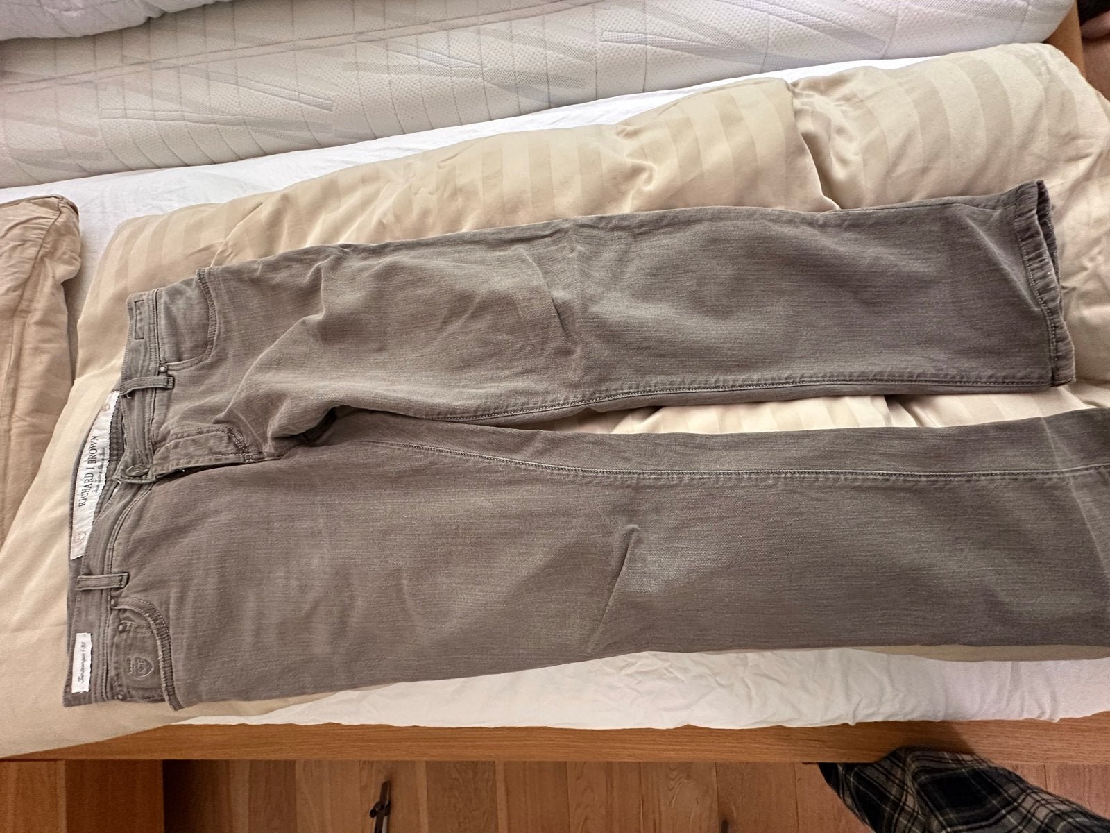 Richard J. Brown Jeans - Grijs/Bruin - W33, Verzenden, Zo goed als nieuw, Overige kleuren, W33 - W34 (confectie 48/50)