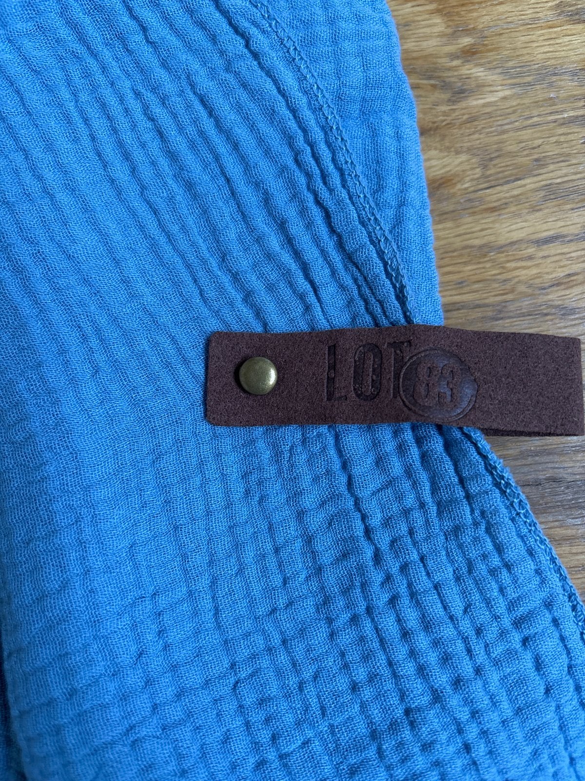 Jeansblauwe zachte sjaal - LOT 93, Verzenden, Zo goed als nieuw, Sjaal