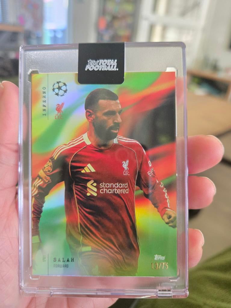 Mo Salah topps total football Inferno /75, Ophalen of Verzenden, Zo goed als nieuw