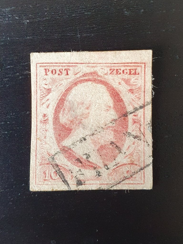 Nederland 1852 Willem III NVPH 2 gestempeld, Postzegels en Munten, Postzegels | Nederland, Verzenden, T/m 1940, Gestempeld