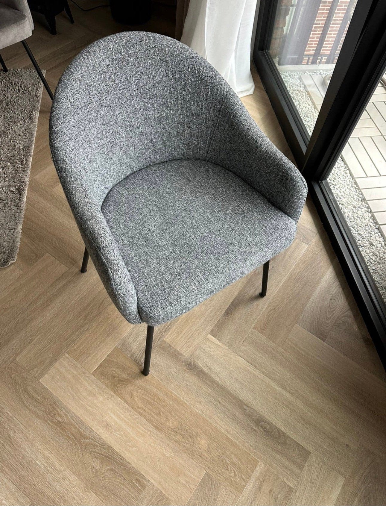Nieuwe grijze stoelen pronto, Ophalen, Zo goed als nieuw, Grijs