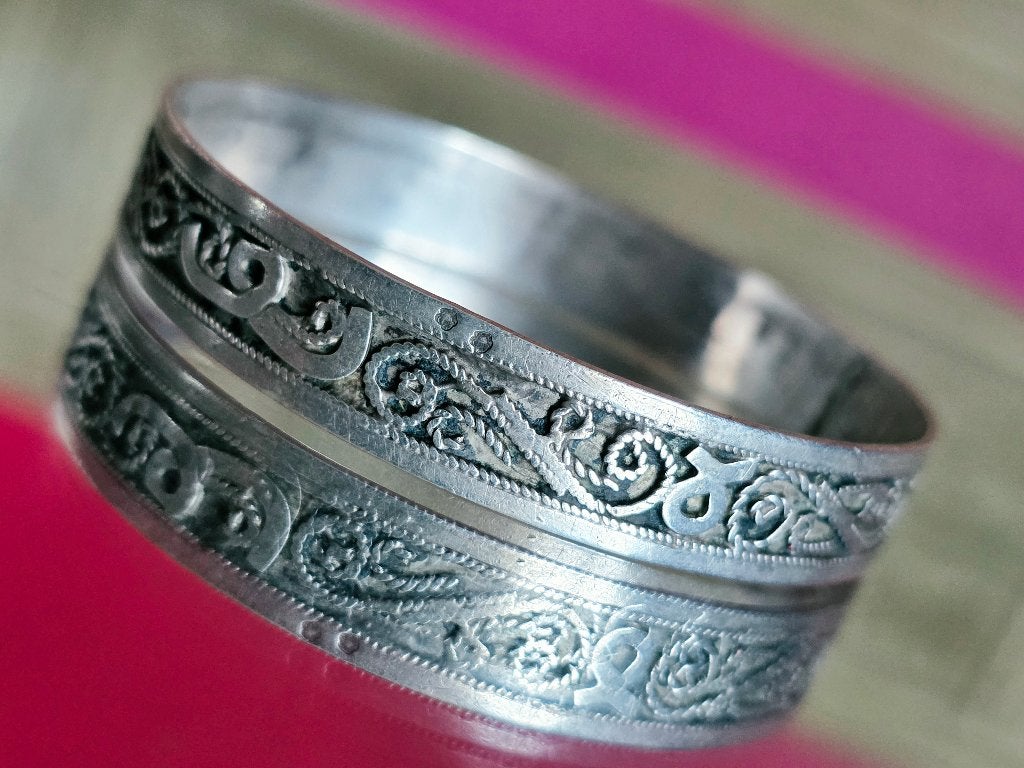 Antieke zilveren armband,  eerste gehalte, Ophalen of Verzenden, Zilver