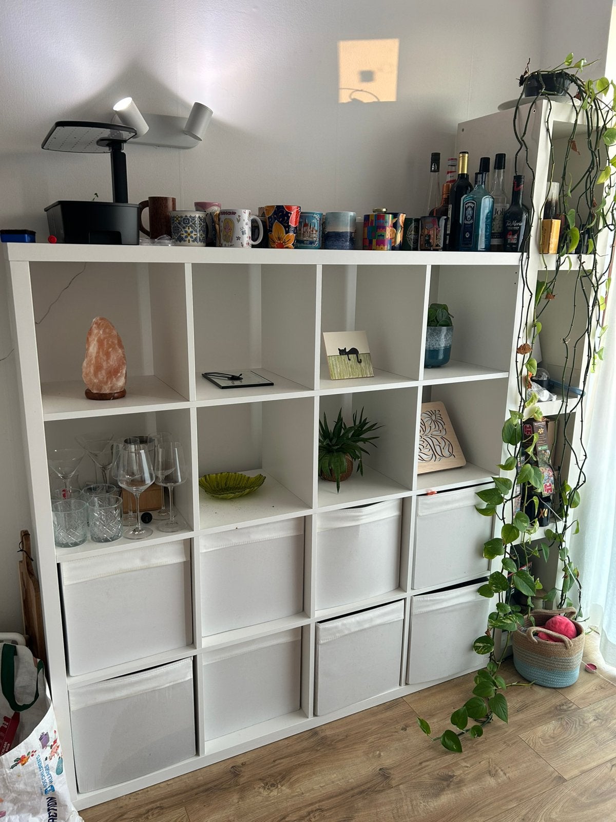 Kallax kast Ikea, Ophalen, 100 tot 150 cm, 100 tot 150 cm, Zo goed als nieuw