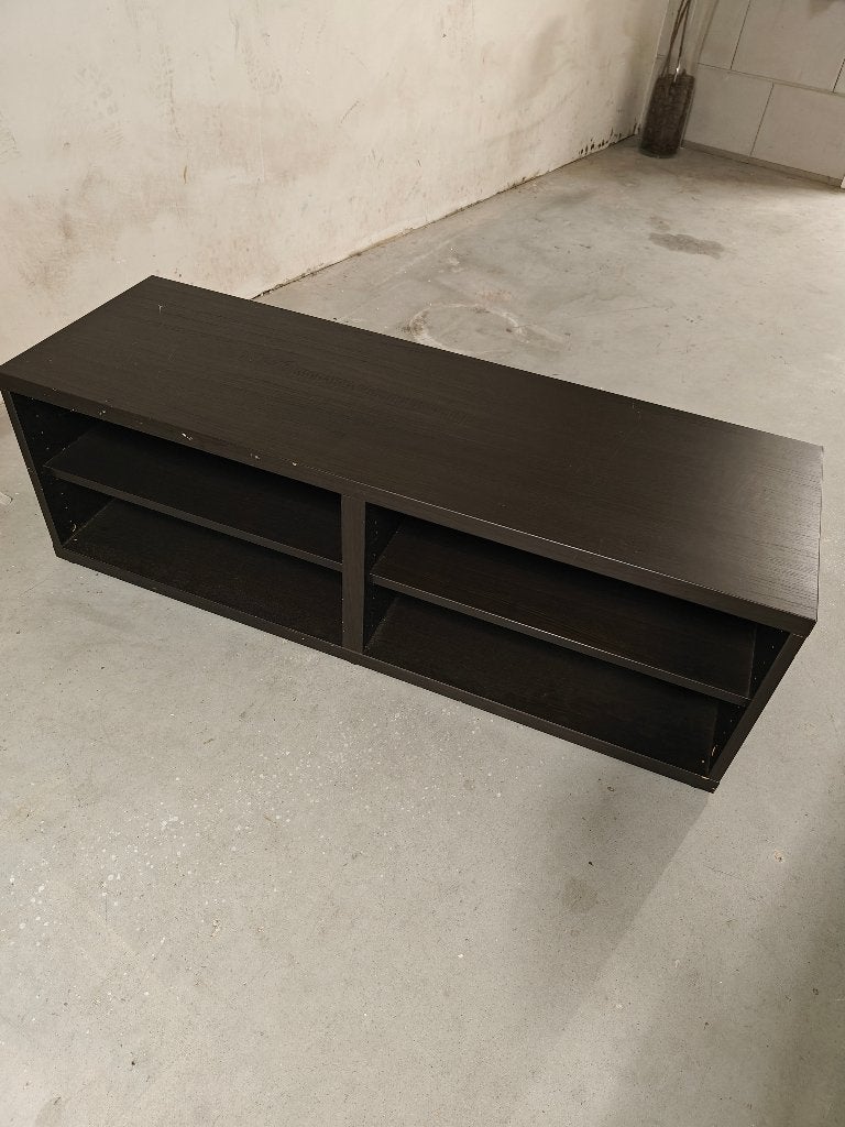 GRATIS: IKEA BESTÅ TV-meubel – zwartbruin – 120×40×48 cm, Ophalen, Gebruikt, 100 tot 150 cm, Minder dan 100 cm