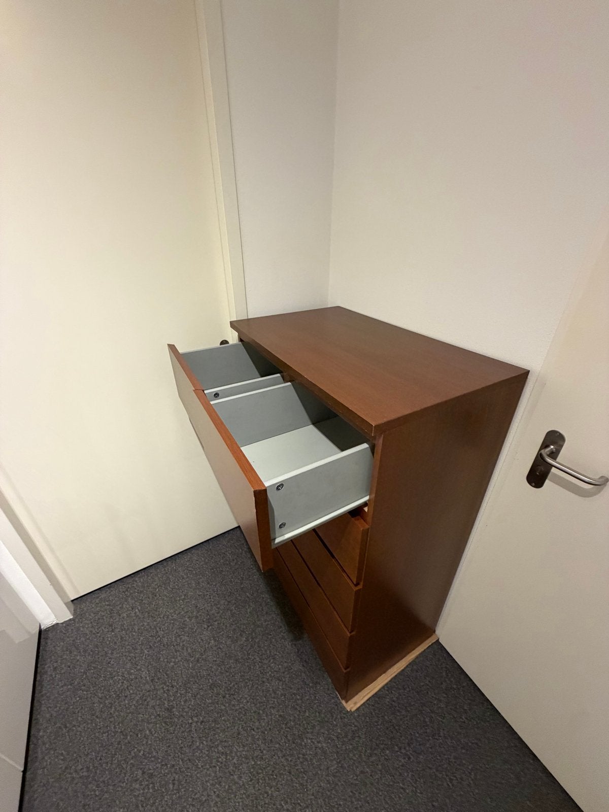 Commode (ladenkast Ikea) met 6 laden - Bruin, Huis en Inrichting, Kasten | Ladekasten, Ophalen, Gebruikt, 5 laden of meer, 100 tot 150 cm