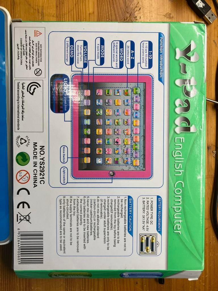 Y-Pad Engels Leercomputer voor Kinderen, Ophalen of Verzenden, Nieuw, Taal en Lezen, Met licht