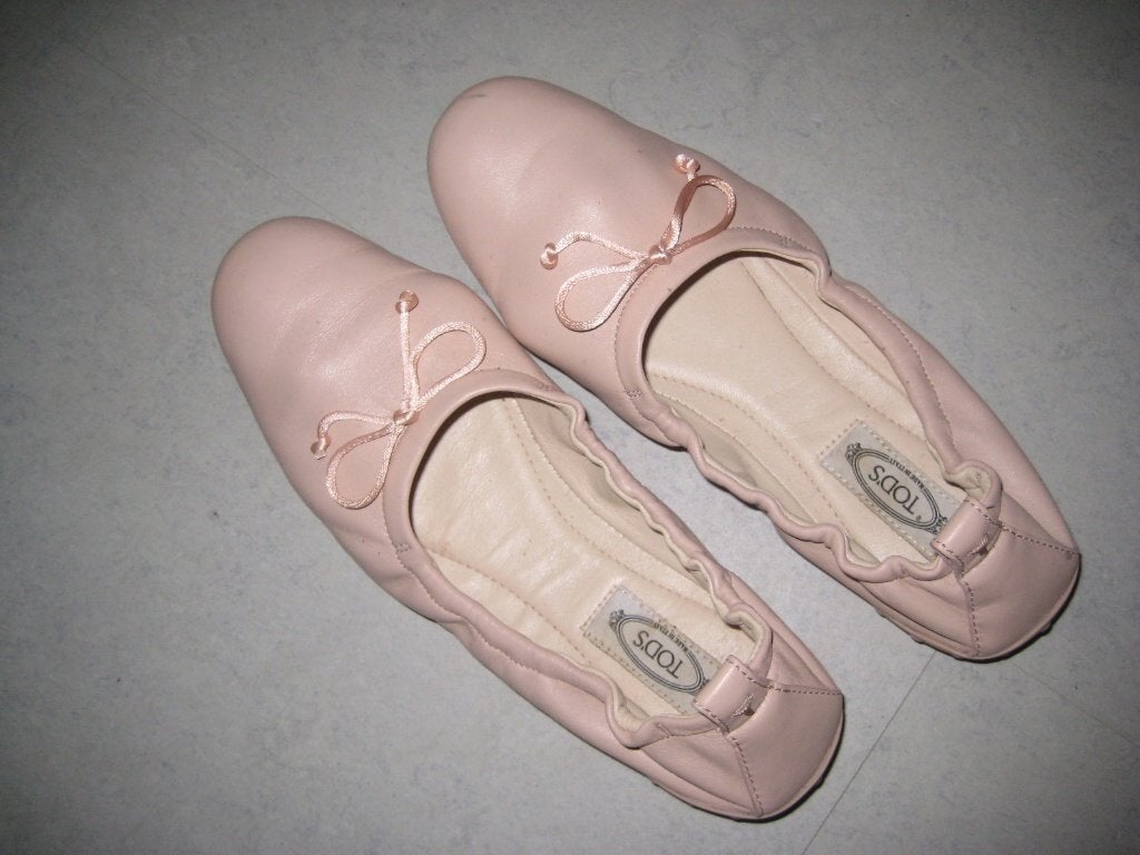 TOD'S, Zo goed als nieuw, Roze, Ballerina's, Ophalen of Verzenden