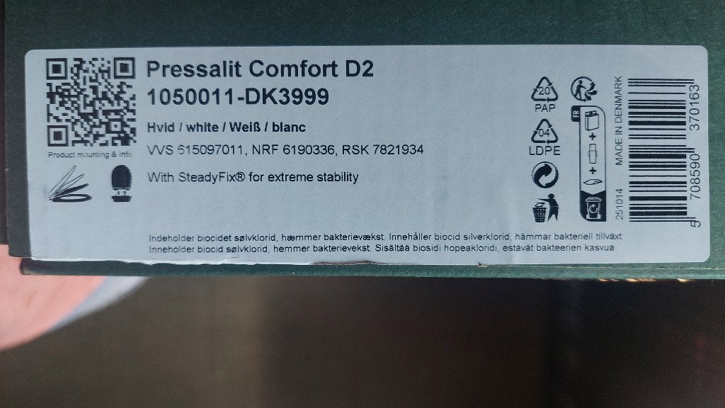 WC bril Pressalit Comfort D2, Ophalen, Zo goed als nieuw, Toilet