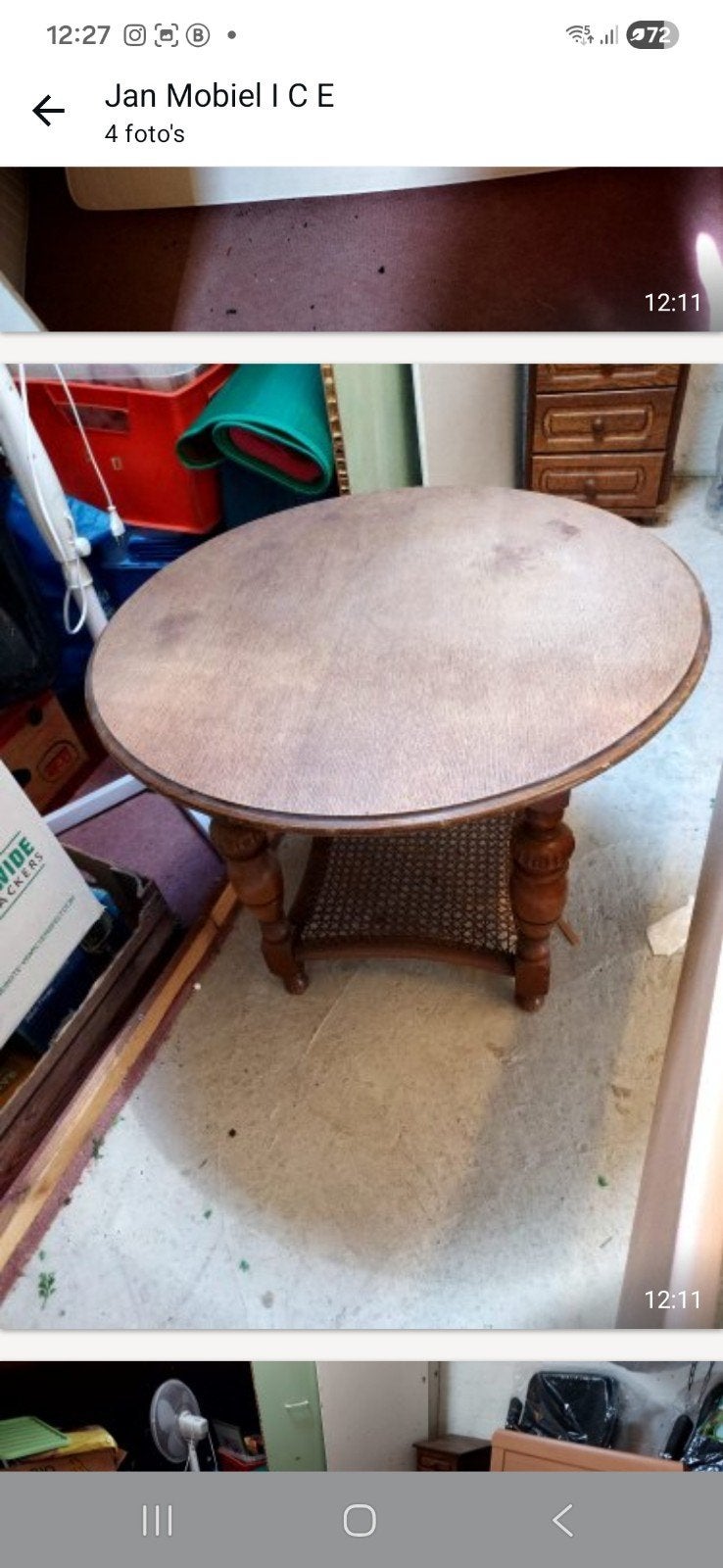 bijzet tafel, Huis en Inrichting, Ophalen, Rond, Minder dan 55 cm, 45 tot 60 cm