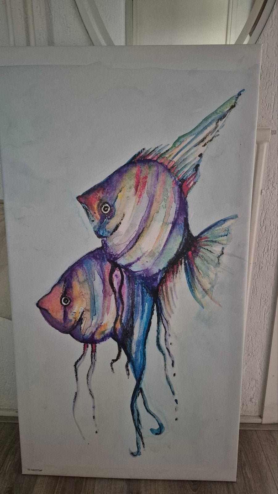 Print / Schilderij / Poster Sterrenbeeld Vissen 70x130 cm, Ophalen, Ingelijst, Print, Dieren
