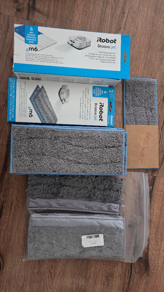 iRobot Braava jet m6 Mop Pad Bundle (Original & 3rd Party), Ophalen, Gebruikt, IRobot, Dweilfunctie