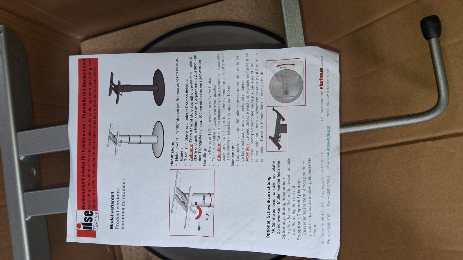 Hoog laag tafel voor caravan of camper, Caravans en Kamperen, Caravan accessoires, Ophalen of Verzenden