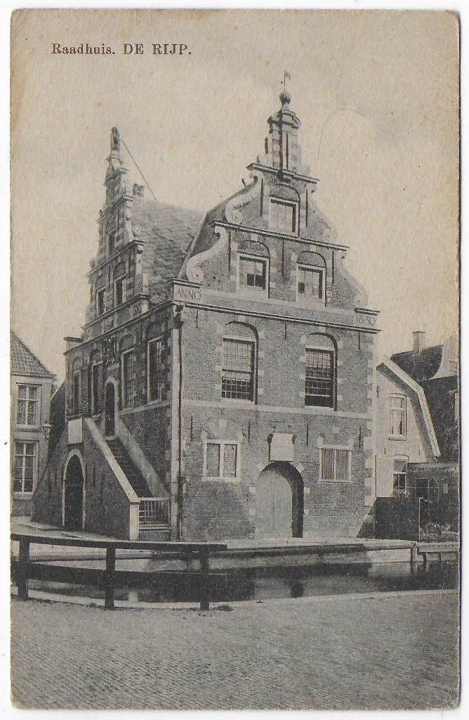 De Rijp Raadhuis Ongelopen Ansichtkaart ( B7426 ), Verzamelen, Ophalen of Verzenden, 1940 tot 1960, Ongelopen