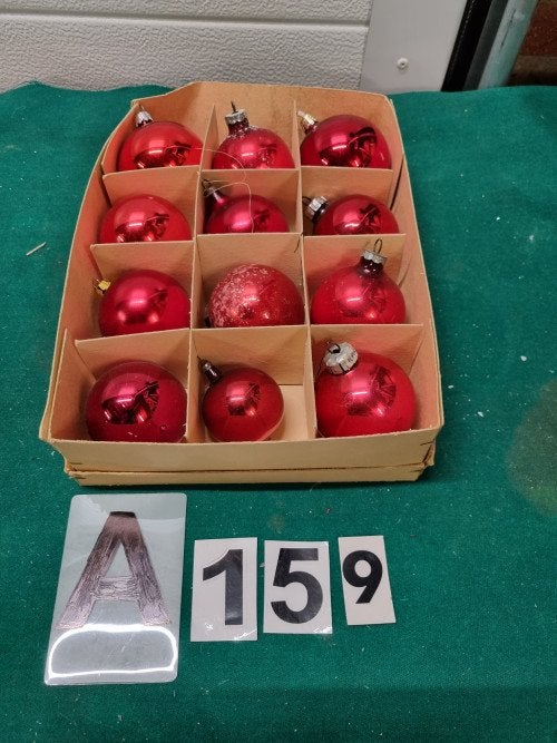 kerstballen rood retro, Ophalen of Verzenden, 'T Olde Gre-j, Info@toldegrej.nl, Endepoelstraat 20f Didam