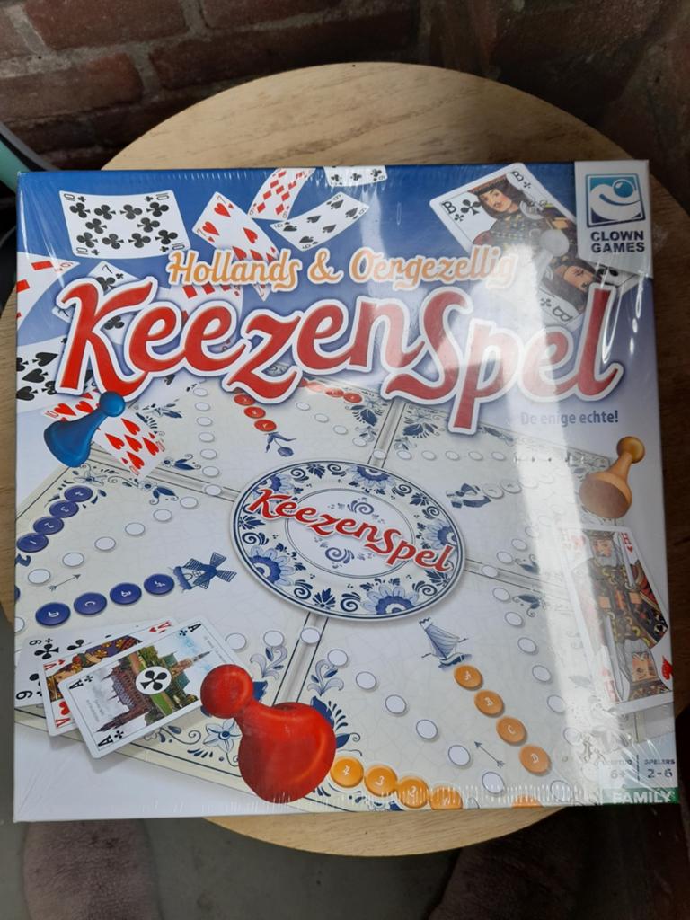 Keezenspel - Het gezelligste bord- en kaartspel, Vijf spelers of meer, Ophalen of Verzenden, Nieuw, Clown Games