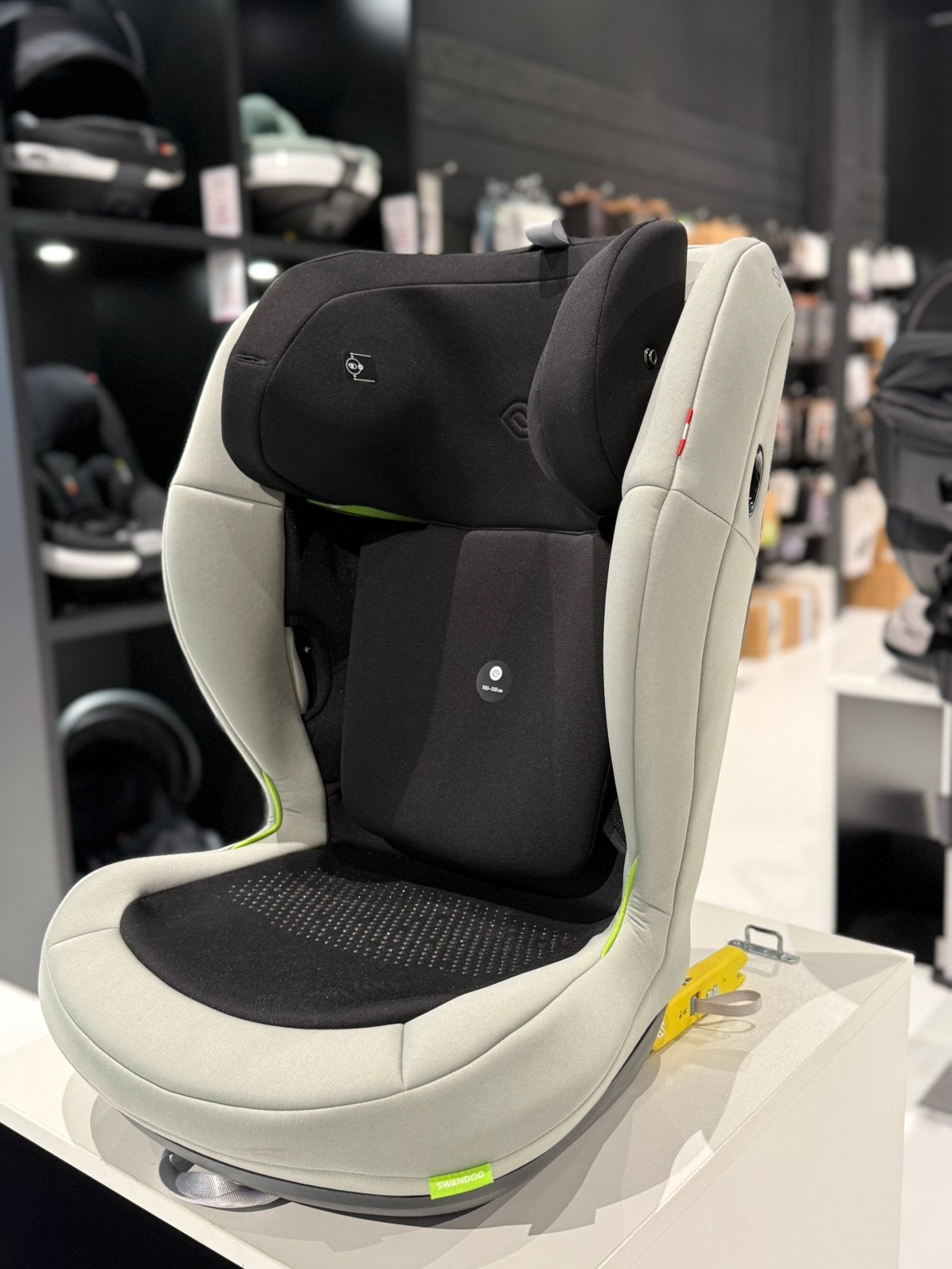 Swandoo Charlie i-size Autostoel - Sage grey, Kinderen en Baby's, Autostoeltjes, Autogordel of Isofix, Verstelbare rugleuning