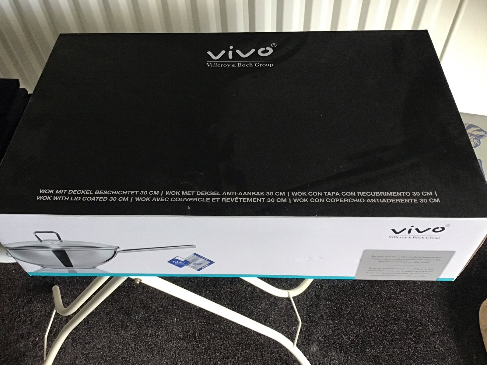 Vivo Wokpan met Deksel - 30 cm - Anti-aanbak, Overige typen, Ophalen of Verzenden, Metaal, Overige merken