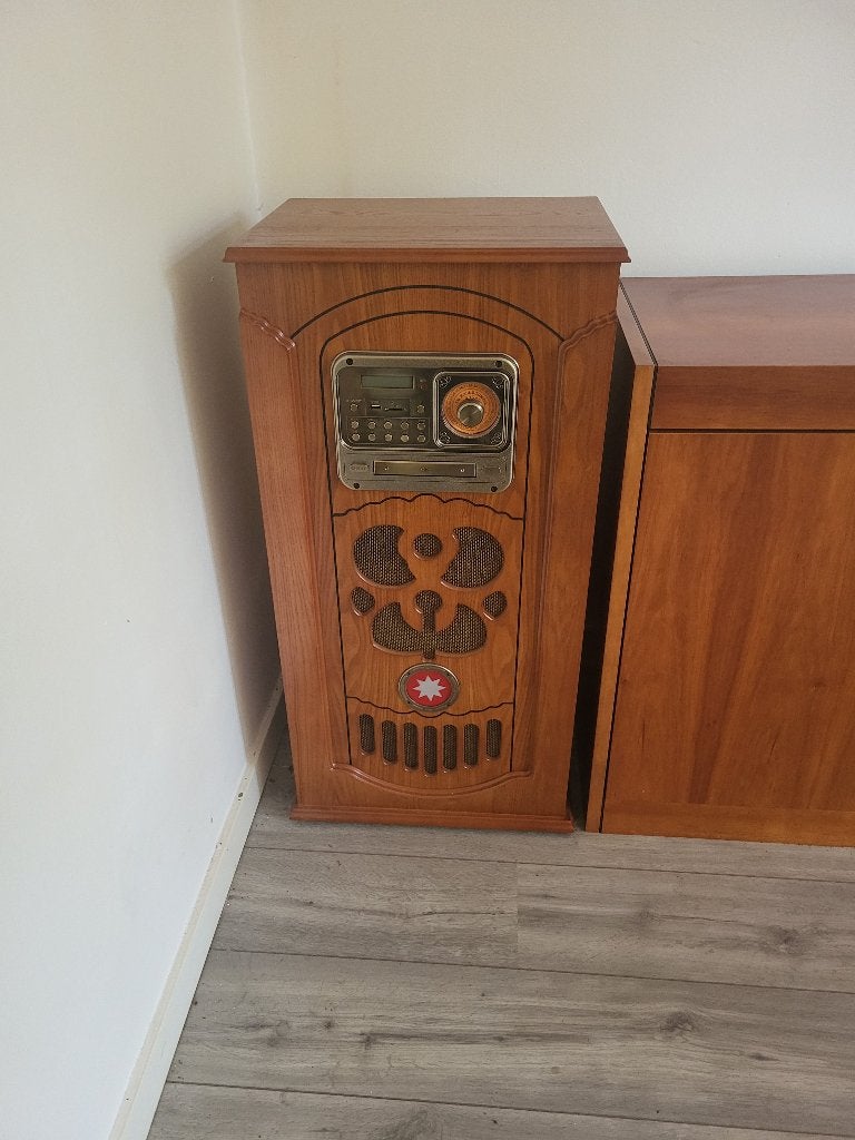 Platenspeler vintage look, Ophalen, Zo goed als nieuw, Platenspeler, Overige merken