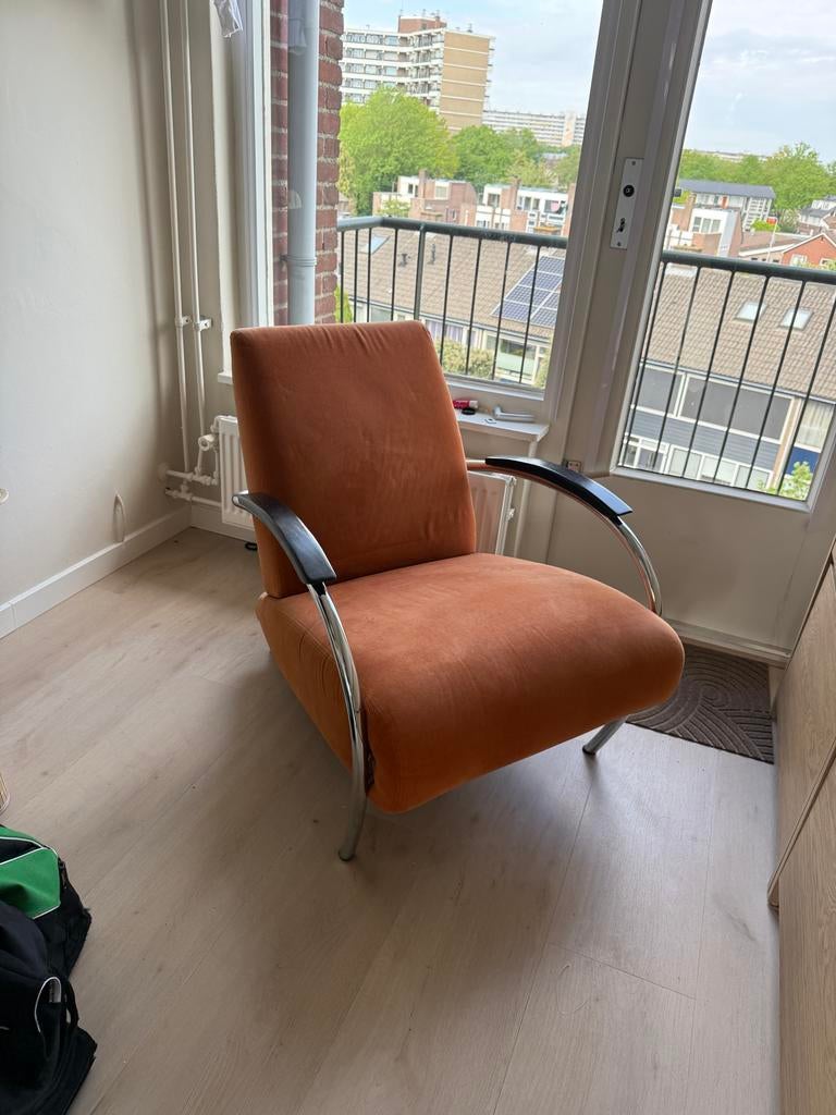 Jan de Bouvrie stoel - Goede staat, snel ophalen!, Huis en Inrichting, Stoelen, Ophalen, Gebruikt, Overige kleuren, Metaal