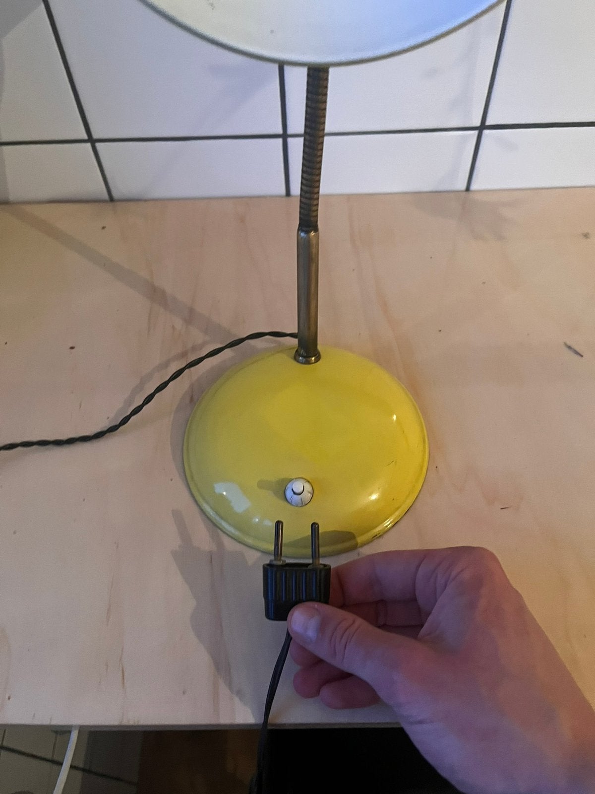 Vintage tafellamp, Ophalen, Gebruikt
