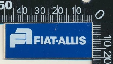 Sticker: Fiat Allis, Verzenden, Zo goed als nieuw, Bedrijf of Vereniging