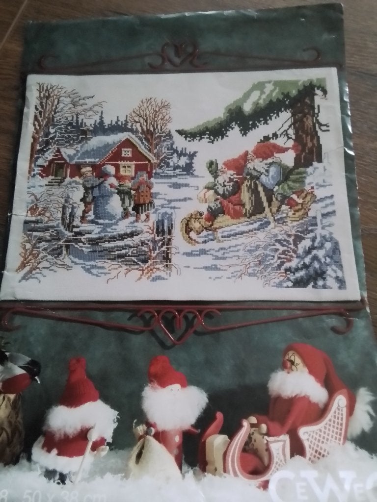 Borduurpakket kabouters, Ophalen of Verzenden, Zo goed als nieuw, Handborduren, Borduurpakket