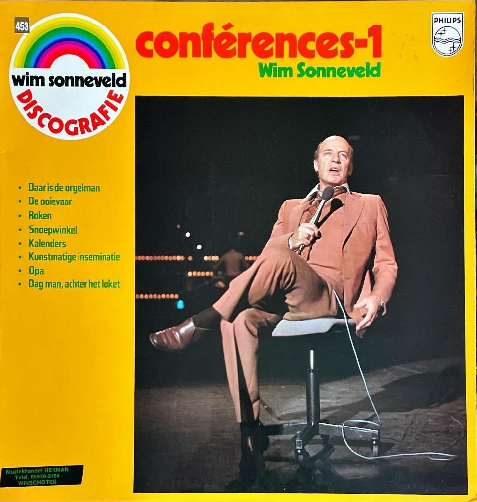 Wim Sonneveld - Conférences 1 - Vinyl, Ophalen of Verzenden, Gebruikt, 12 inch, Overige genres