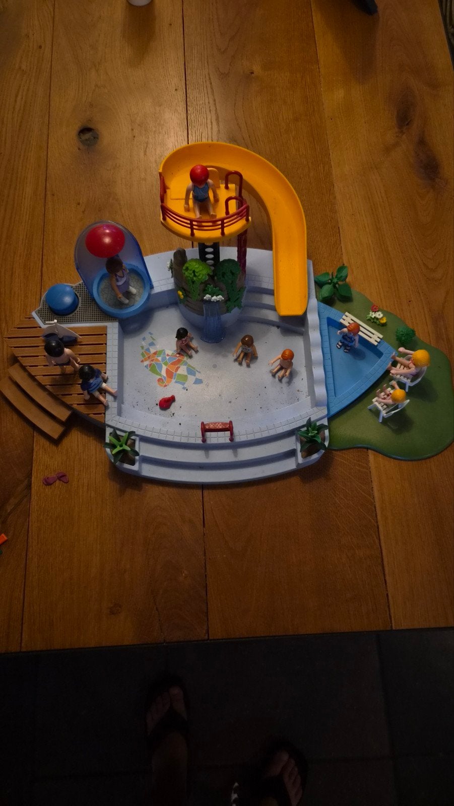 Playmobil Zwembad met glijbaan en figuren, Ophalen, Gebruikt, Complete set, Overige typen