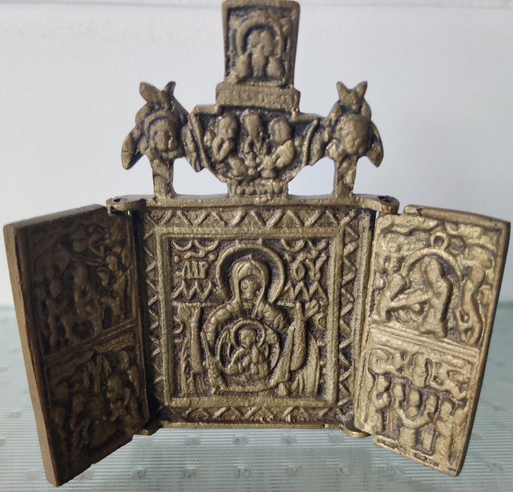 3x vintage Russische en Spaanse orthodox opvouwbaar, Ophalen
