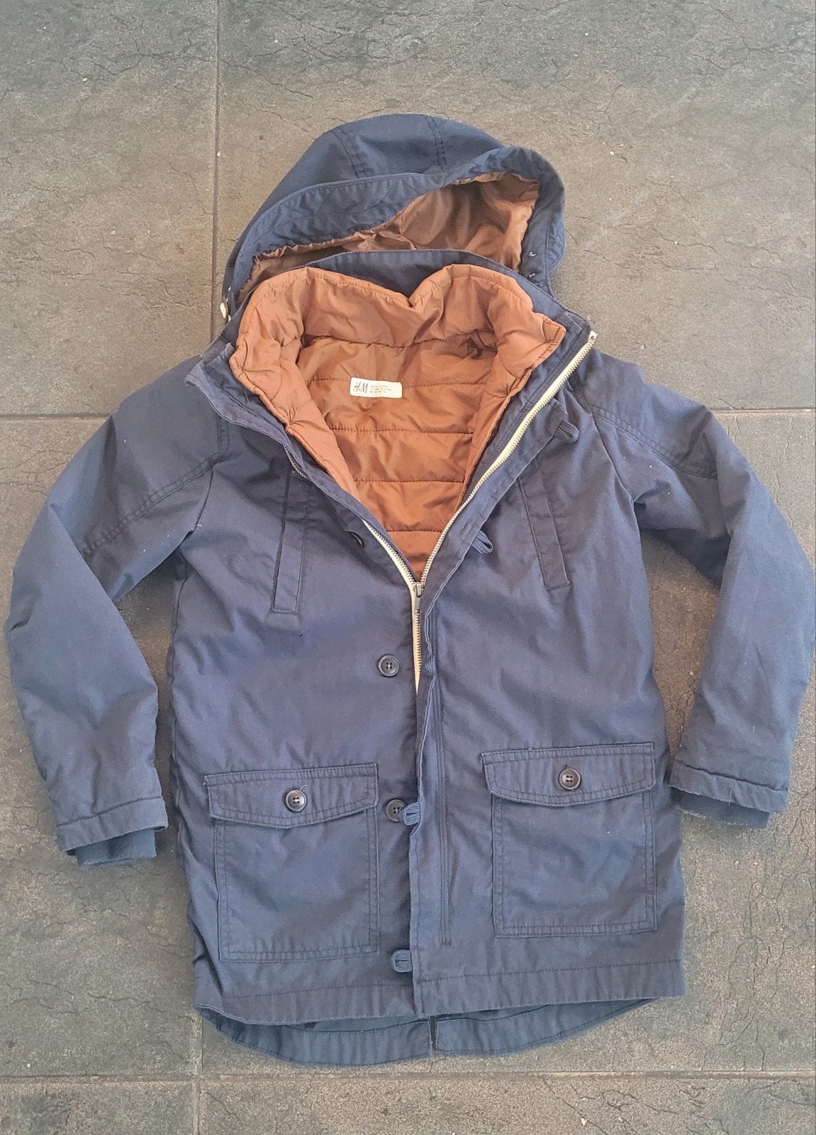 H&M 3-in-1 jas maat 146 (tussenjas met bodywarmer), H&M, Ophalen of Verzenden, Zo goed als nieuw, Jongen