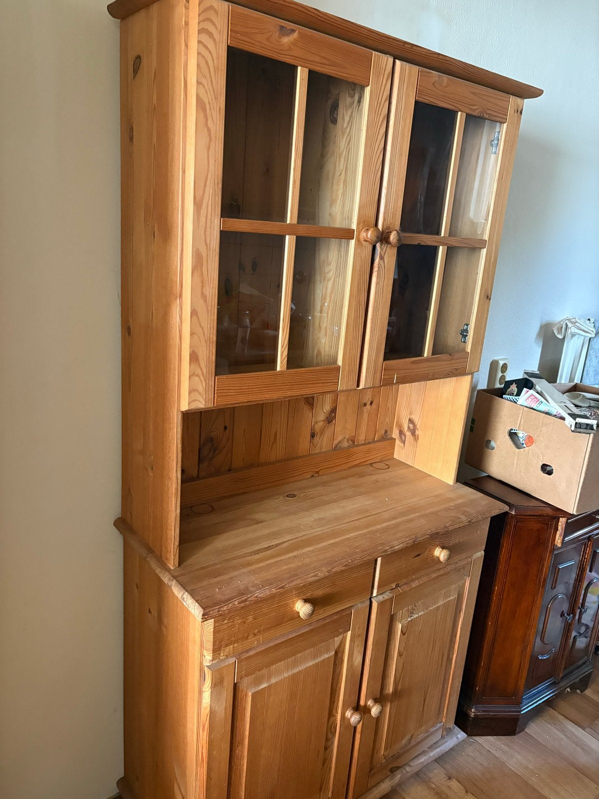 Houten buffetkast 180x90 cm - overschilderbaar, Ophalen, Gebruikt, 50 tot 100 cm, 150 tot 200 cm
