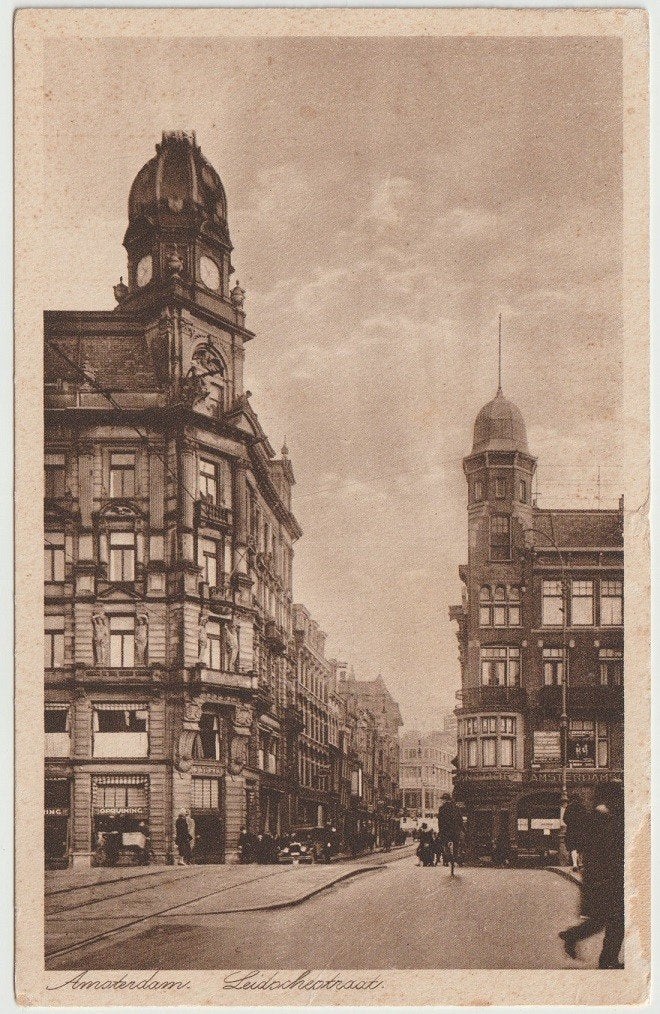 Amsterdam Leidschestraat li gebouw New York oldtimer # 1931, Verzenden, 1920 tot 1940, Gelopen, Noord-Holland