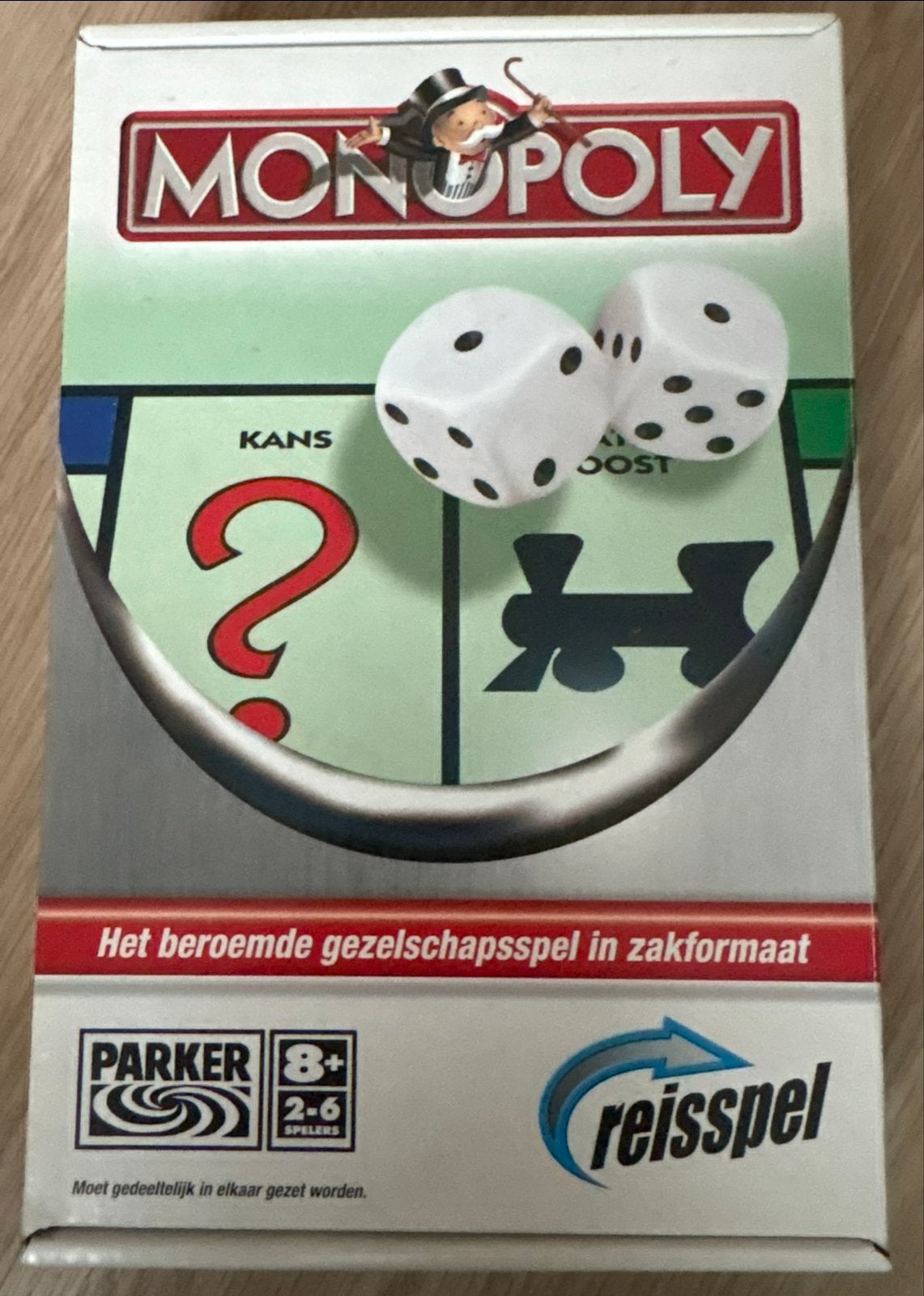 Monopoly Reisspel - Het beroemde gezelschapsspel, Drie of vier spelers, Ophalen of Verzenden, Zo goed als nieuw, Reisspel