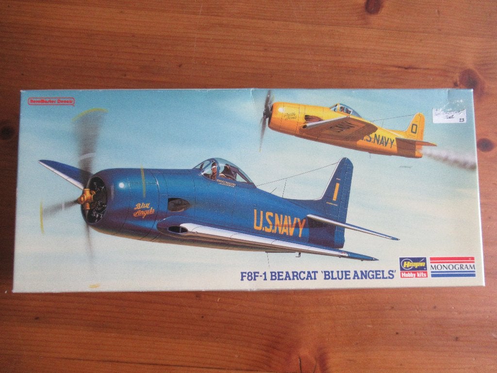 F8F-1 Bearcat "Blue Angels" (Hasegawa 1/72) + Resin set, Nieuw, Ophalen of Verzenden, Vliegtuig, Hasegawa