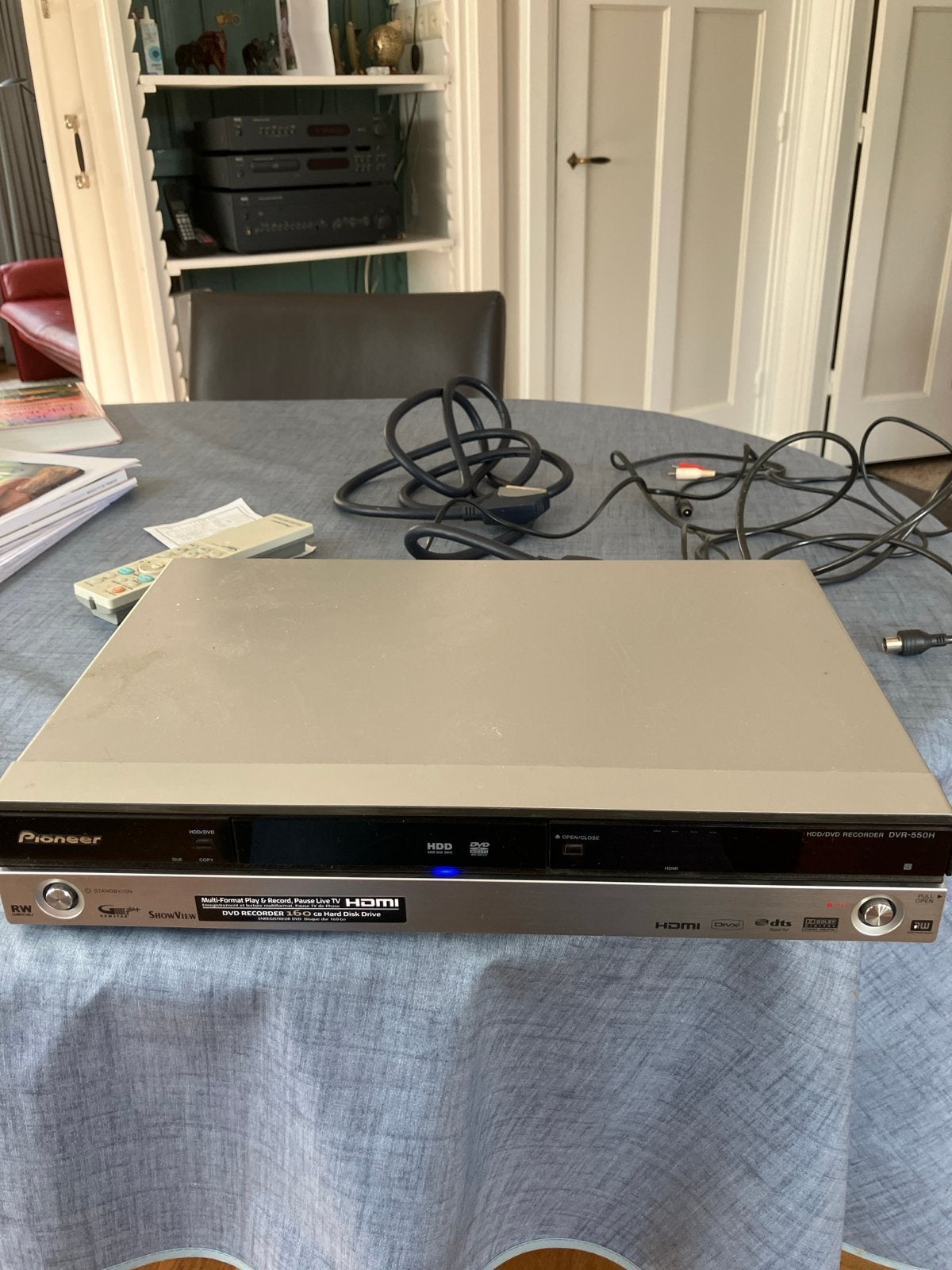 Pioneer DVR-550H-S DVD Recorder met 160GB HDD en HDMI, Ophalen, Gebruikt, Met harddisk, Dvd-recorder