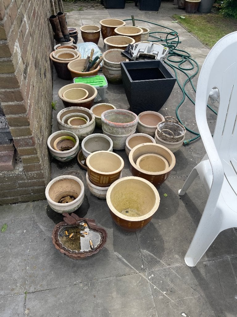 Vaas, Tuin en Terras, Ophalen of Verzenden, Gebruikt