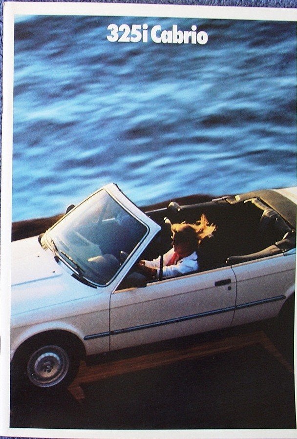 BMW 325i  Cabrio 1/ 1987  brochure   Duits, Verzenden, Zo goed als nieuw, BMW