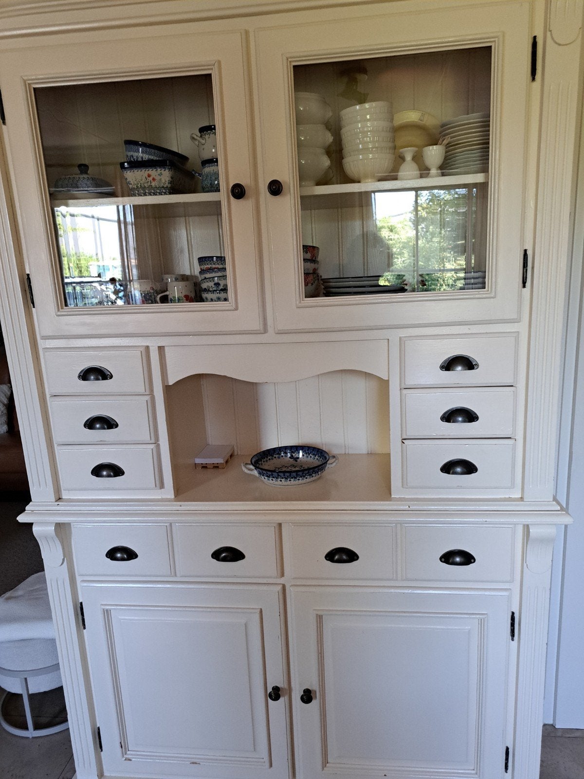 Buffetkast, creme., Huis en Inrichting, Kasten | Buffetkasten, Ophalen, Gebruikt, 100 tot 150 cm, 200 cm of meer